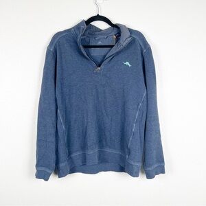 TOMMY Bahama‎ 1/4 Zip Pullover Blue Sz M
